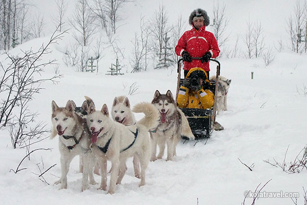 Sommer Winter Urlaub Reisen Kola Halbinsel Russisch Lappland Murmansk
