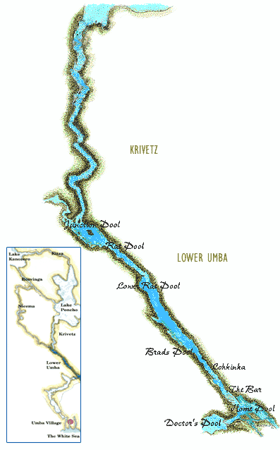 Kola Halbinsel Fliegenfischen Atlantischer Lachs Angeln Urlaub Lodge Fischen Umba Fluss