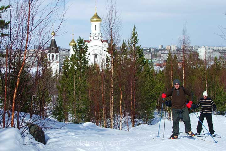 kola-Halbinsel, Mönchegorsk, Tundra, Langlauf, Langlauf, Skifahren, Skitour, Murmansk, Russland
